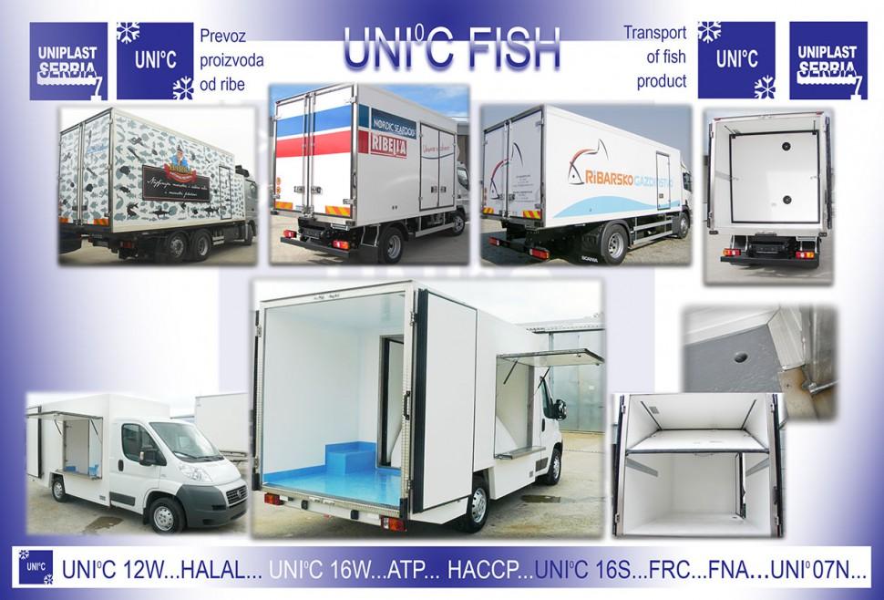  FISH - thermally insulated refrigerator for transporting fish