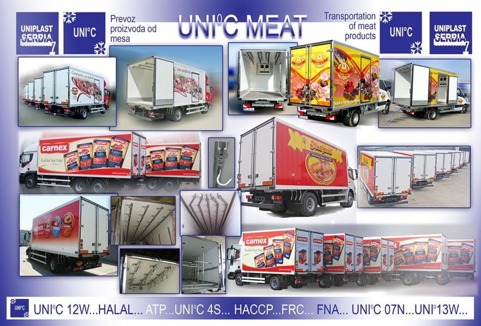 MEAT - thermally insulated refrigerator for transporting meat
