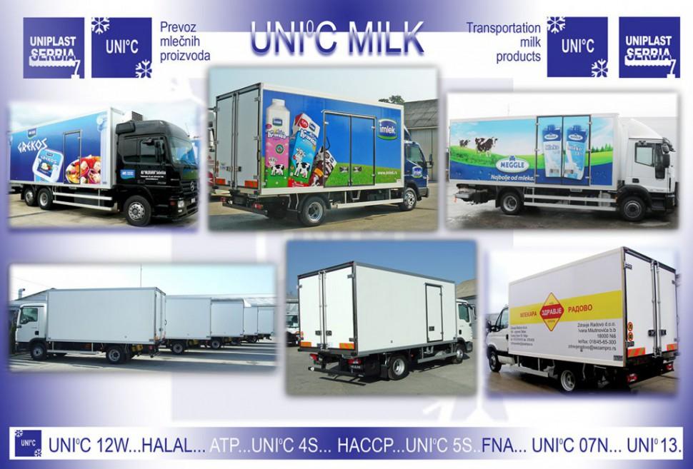  MILK - refrigerators for transporting milk
